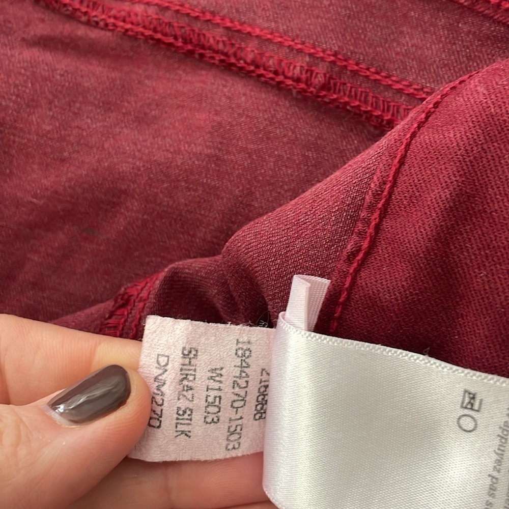 Paige Coated Denim Jeans Stretch Burgundy Verdugo Ankle VGUC 31 - Picture 7 of 8
